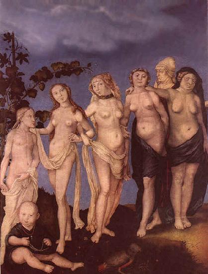 Hans Baldung Grien Die sieben Lebensalter des Weibes